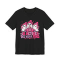 In October We Wear Pink Ghosts Tee – Cute Breast Cancer Awareness Halloween Shirt