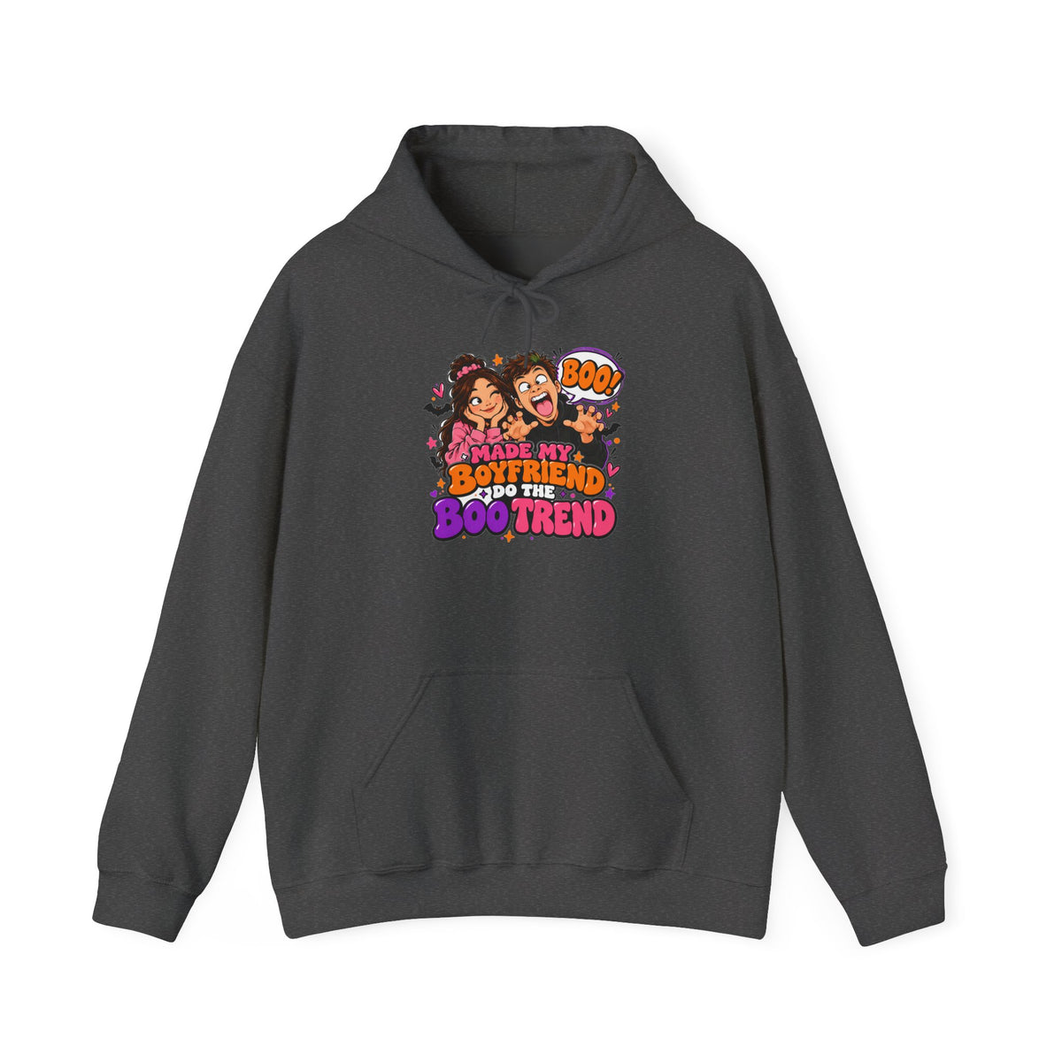 Made My Boyfriend Do The Boo Trend Hoodie – Funny Halloween Couple Sweatshirt