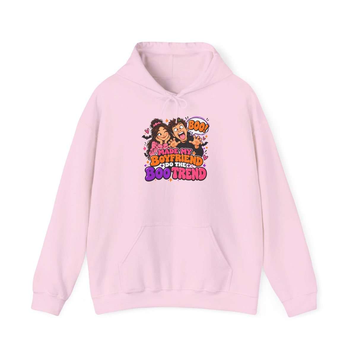 Made My Boyfriend Do The Boo Trend Hoodie – Funny Halloween Couple Sweatshirt