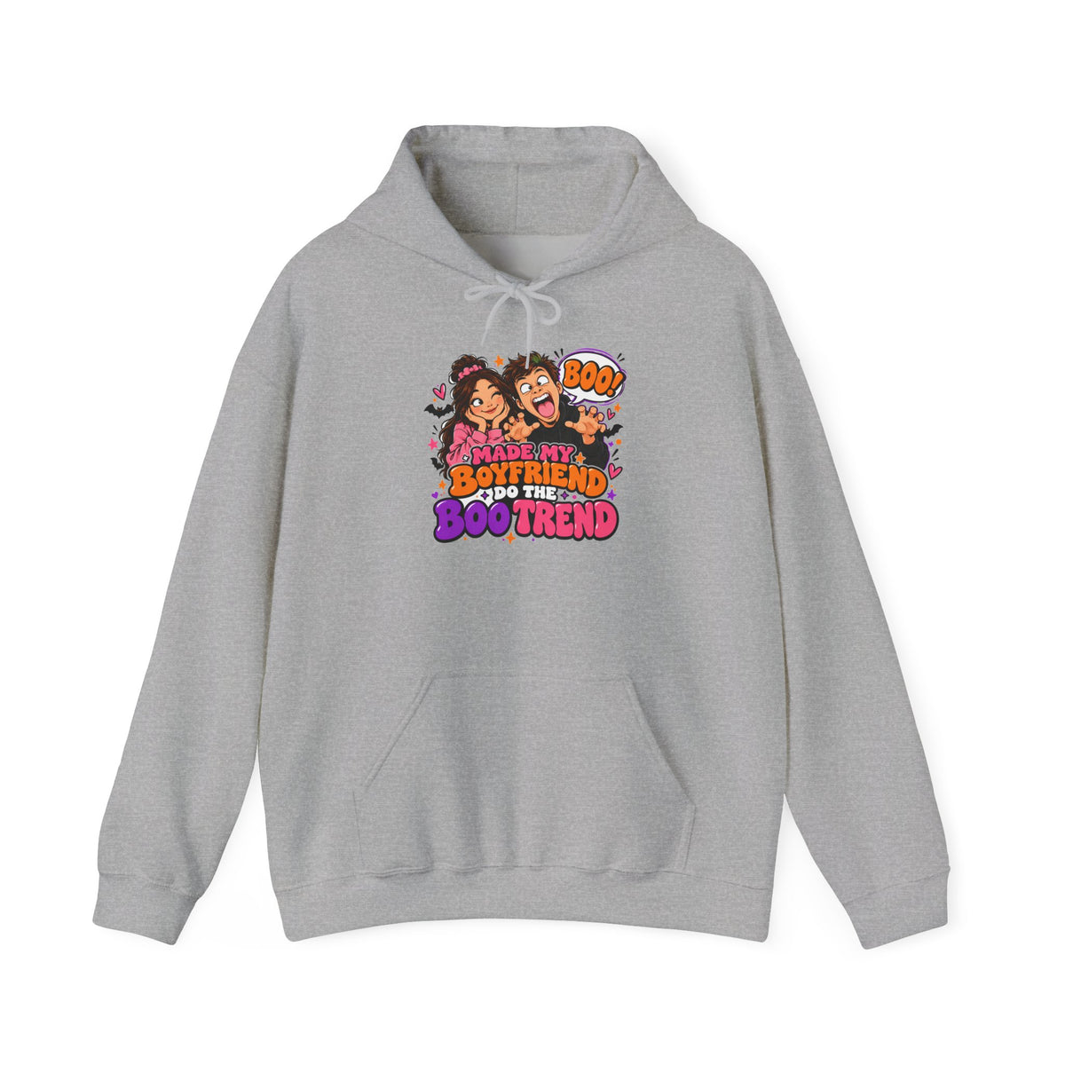 Made My Boyfriend Do The Boo Trend Hoodie – Funny Halloween Couple Sweatshirt